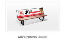 Supermarket Bench Advertising